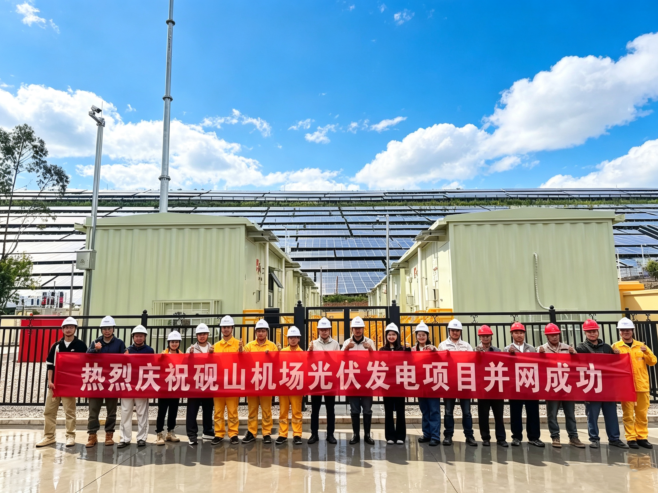 喜报 | 热烈庆祝砚山机场光伏发电项目并网成功